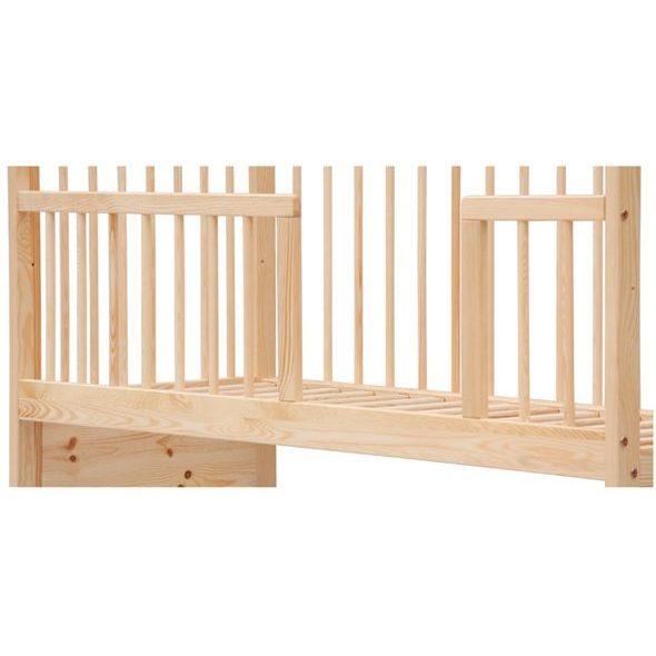 SCARLETT VÁLENDOVÁ BOČNICE K POSTÝLCE 120CM- PŘÍRODNÍ - DŘEVĚNÉ POSTÝLKY - SPINKÁNÍ