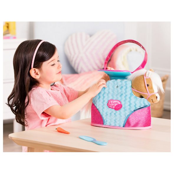 PUCCI PUPS PONÍK V KABELCE BLUE STRIPES BAG - PLYŠOVÁ ZVÍŘATA - PRO DĚTI