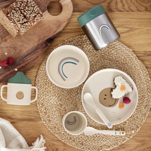 LÄSSIG SPOON SET PP/CELLULOSE HAPPY RASCALS HEART LAVENDER - LŽIČKY A PŘÍBORY - KRMENÍ