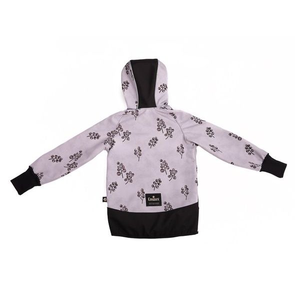 EMITEX DĚTSKÁ SOFT BUNDA GREY BLOOMS - KABÁTKY, MIKINKY - PRO DĚTI