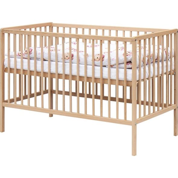 SCARLETT DĚTSKÁ POSTÝLKA S KOMPLETNÍ VÝBAVOU 120 X 60 CM KRÁLÍČEK RŮŽOVÁ - DŘEVĚNÉ POSTÝLKY - SPINKÁNÍ