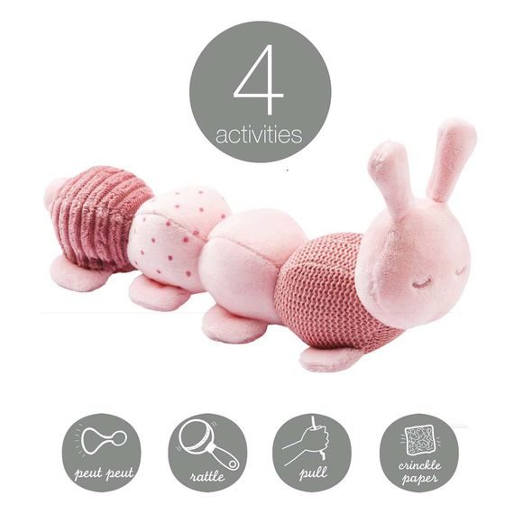 NATTOU HRAČKA HOUSENKA EDUKAČNÍ 4 AKTIVITY LAPIDOU PINK - AKTIVNÍ HRAČKY - PRO DĚTI