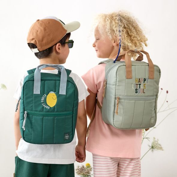 LÄSSIG KIDS MINI SQUARE BACKPACK LITTLE GANG CHERRY PEACH - BATOHY A TAŠKY - PRO DĚTI
