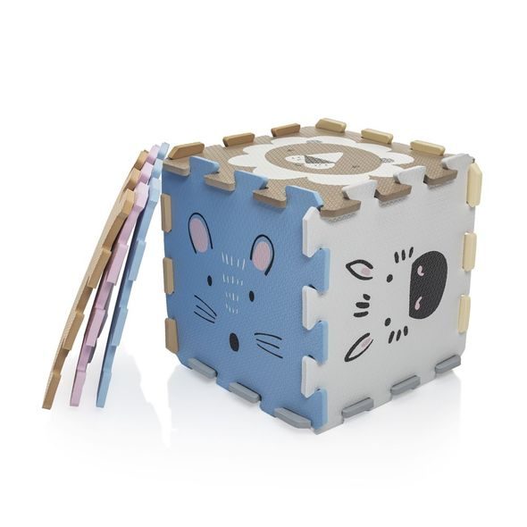 ZOPA PĚNOVÁ PODLOŽKA PUZZLE 30X30 CM 9KS - HRACÍ PODLOŽKY NA ZEM - SPINKÁNÍ