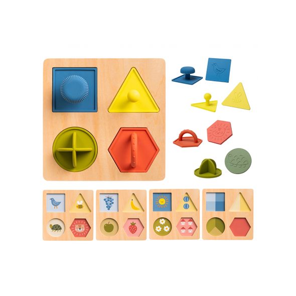 TAF TOYS PUZZLE VKLÁDACÍ TVARY PRO NEJMENŠÍ - VKLÁDÁNÍ TVARŮ - PRO DĚTI