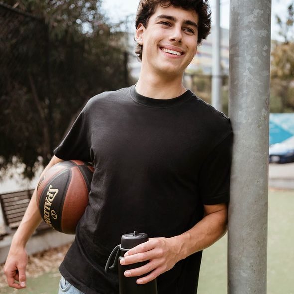 B.BOX NEREZOVÁ TERMOLAHEV S BRČKEM 1L - ČERNÁ - TERMOOBALY A TERMOSKY - KRMENÍ