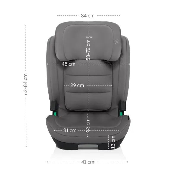 ZOPA AUTOSEDAČKA MATRIX S I-SIZE - AUTOSEDAČKY 15-36KG - AUTOSEDAČKY A PŘÍSLUŠENSTVÍ
