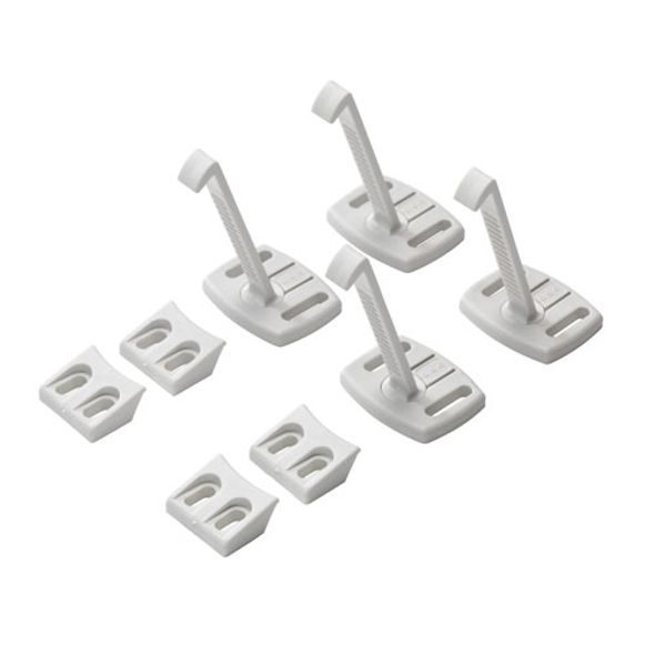 BABYDAN POJISTKA PRO DVEŘE ZÁSUVEK A SKŘÍNĚK 4KS - BEZPEČNOST DĚTÍ V DOMÁCNOSTI - KOUPÁNÍ A ZDRAVÍ