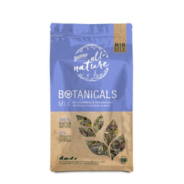 BUNNY NATURE BUNNY BOTANICALS S IBIŠKEM A PETRŽELKOU 150 G - KRMIVO - CHOVATELSKÉ POTŘEBY MALVÍKZOO