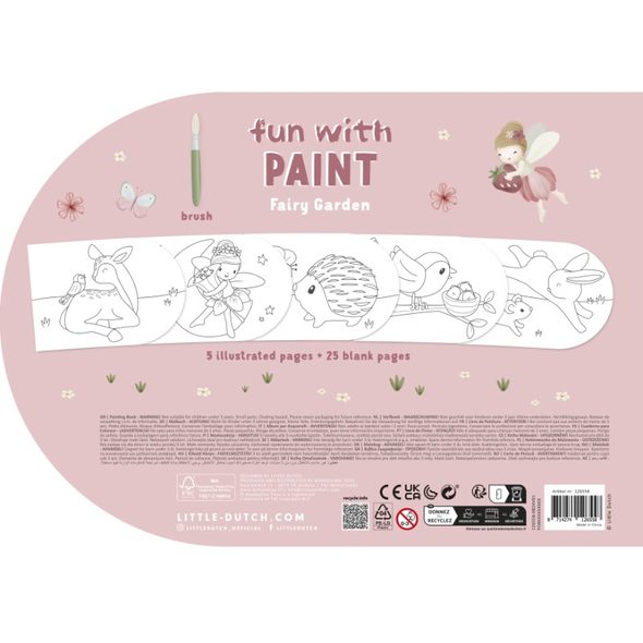 LITTLE DUTCH OMALOVÁNKY S VODOVKAMI FAIRY GARDEN - FAIRY GARDEN - PRO DĚTI