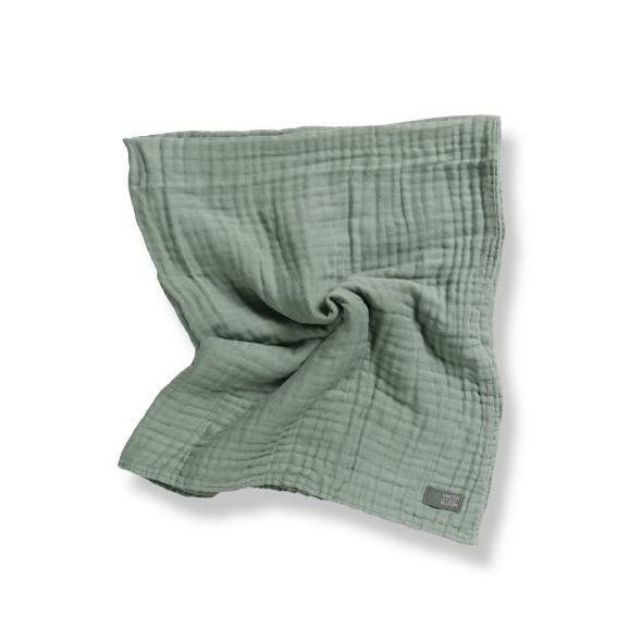 VINTER & BLOOM DEKA LAYERED MUSLIN ORGANIC JADE GREEN - DĚTSKÉ DEKY PRO MIMINKA - SPINKÁNÍ