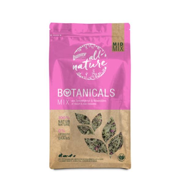 BUNNY NATURE BUNNY BOTANICALS S JITROCELEM A RŮŽÍ 120 G - KRMIVO - CHOVATELSKÉ POTŘEBY MALVÍKZOO