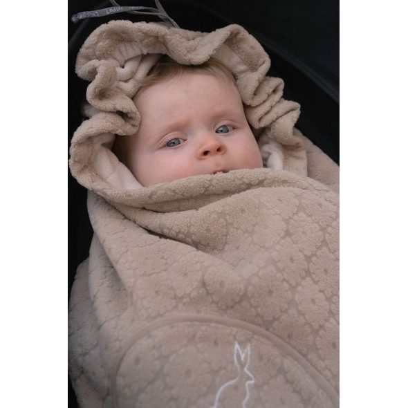 LODGER WRAPPER FOLKLORE FLEECE BEIGE - ZAVINOVAČKY - SPINKÁNÍ