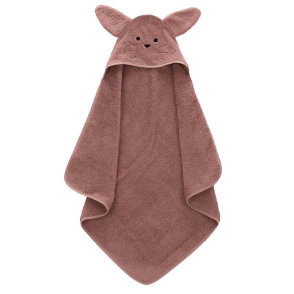 FILLIKID OSUŠKA S KAPUCÍ RABBIT PINK 75X75CM - OSUŠKY A DĚTSKÉ ŽUPANY - KOUPÁNÍ A ZDRAVÍ