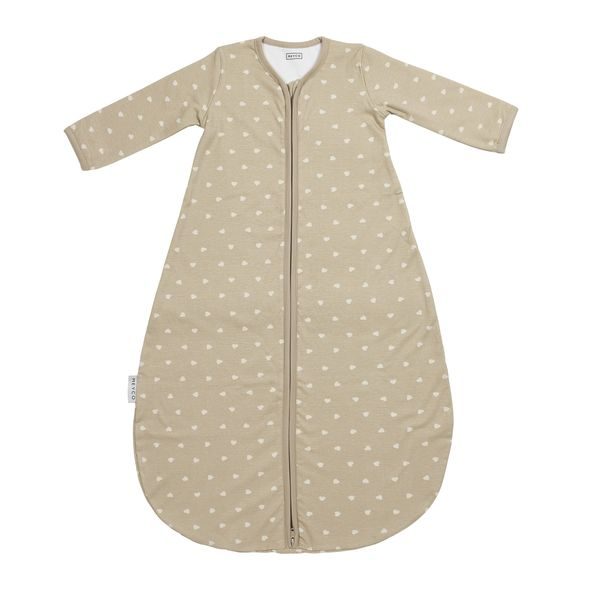 MEYCO SPACÍ VAK S RUKÁVY JERSEY 70CM SWEET HEART SAND/SOFT SAND - SPACÍ PYTLE - SPINKÁNÍ