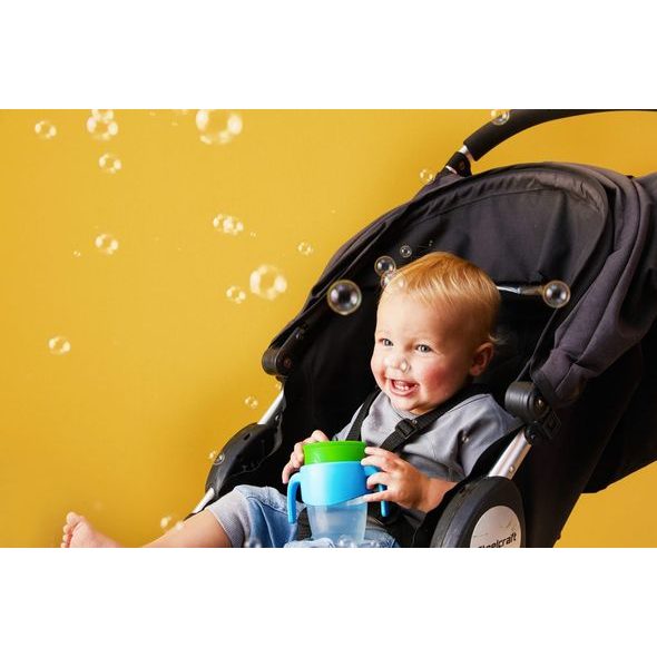 B.BOX 360° NETEKOUCÍ UČÍCÍ HRNEČEK 250 ML - MODRÝ/ZELENÝ - DĚTSKÉ HRNEČKY - KRMENÍ