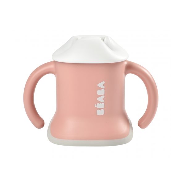 BEABA TRÉNOVACÍ HRNEK 3V1 OLD PINK - DĚTSKÉ HRNEČKY - KRMENÍ