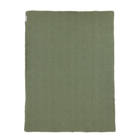 MEYCO DEKA MINI KNOTS FLEECE - FOREST GREEN - DĚTSKÉ DEKY PRO MIMINKA - SPINKÁNÍ