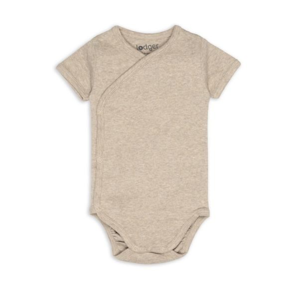 LODGER BODY S KRÁTKÝM RUKÁVEM MELANGE BEIGE VEL. 62 - BODY - PRO DĚTI