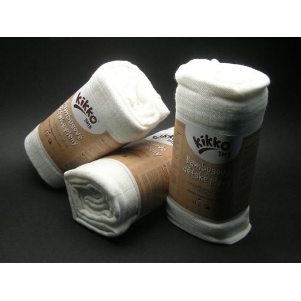 KIKKO XKKO BMB 90X100 NATURAL - ZAVINOVACÍ PLENY / OSUŠKY VELKÉ - PŘEBALOVÁNÍ