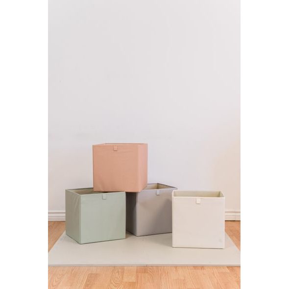 3 SPROUTS ÚLOŽNÝ BOX RECYCLED SOLID/CREAM - BOXY NA HRAČKY - SPINKÁNÍ