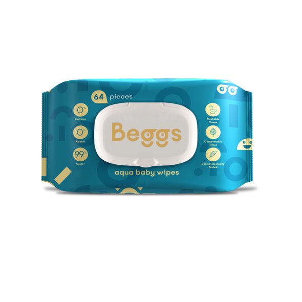 BEGGS VLHČENÉ SPLACHOVATELNÉ UBROUSKY 64KS - VLHČENÉ UBROUSKY - PŘEBALOVÁNÍ