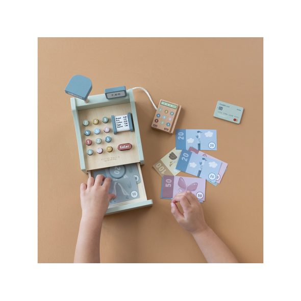 LITTLE DUTCH POKLADNA SE SKENEREM DŘEVĚNÁ - JAKO MAMINKA - PRO DĚTI