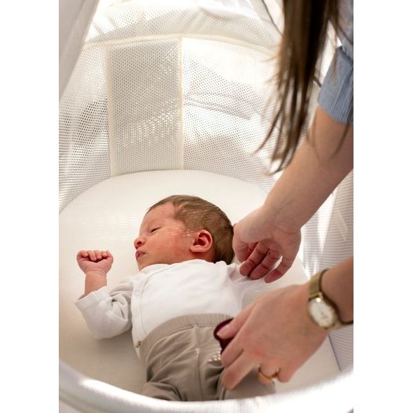 BABYBJÖRN KOLÉBKA CRADLE WHITE MESH - KOŠÍKY A KOLÉBKY - SPINKÁNÍ