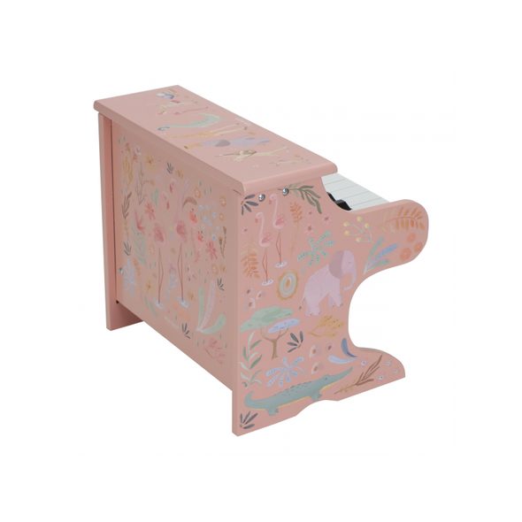 LITTLE DUTCH PIÁNO DŘEVĚNÉ PINK SAFARI FRIENDS - SAFARI FRIENDS - PRO DĚTI