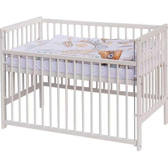 SCARLETT DĚTSKÁ POSTÝLKA S KOMPLETNÍ VÝBAVOU SCARLETT 120 X 60 CM - SUBRA - DŘEVĚNÉ POSTÝLKY - SPINKÁNÍ