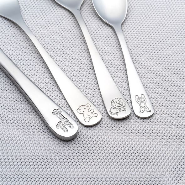 REER PŘÍBOR DĚTSKÝ NEREZOVÝ SADA 4KS - LŽIČKY A PŘÍBORY - KRMENÍ