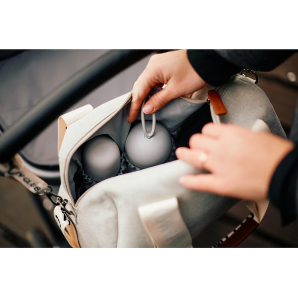 CHILDHOME PŘEBALOVACÍ TAŠKA MOMMY CLUB SIGNATURE CANVAS OFF WHITE - PŘEBALOVACÍ TAŠKY - KOČÁRKY A PŘÍSLUŠENSTVÍ