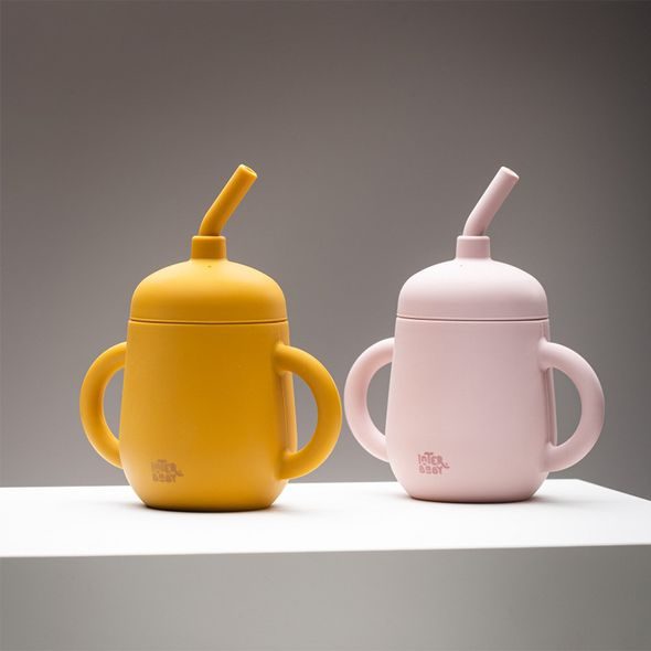 SUAVINEX LAHVIČKA S BRČKEM SILIKONOVÁ - RŮŽOVÁ - KOJENECKÉ LAHVE - KRMENÍ