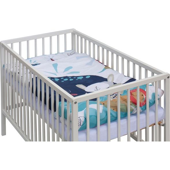 SCARLETT DĚTSKÁ POSTÝLKA S KOMPLETNÍ VÝBAVOU SCARLETT 120 X 60 CM - PANU - DŘEVĚNÉ POSTÝLKY - SPINKÁNÍ