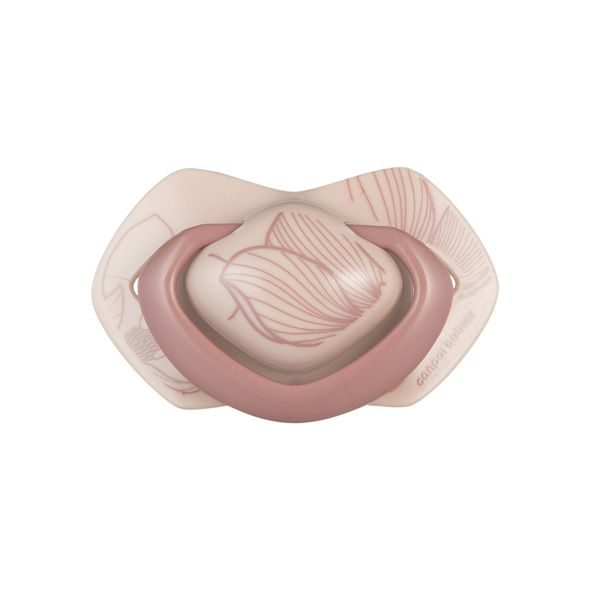 CANPOL BABIES DUDLÍK SILIKONOVÝ SYMETRICKÝ LIGHT TOUCH GOLD 0-6M 2KS RŮŽOVÝ - ŠIDÍTKA A DOPLŇKY - KRMENÍ