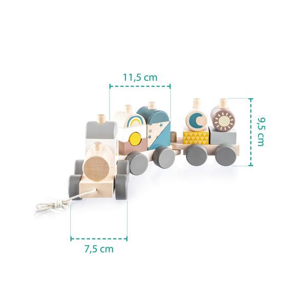 ZOPA DŘEVĚNÝ VLÁČEK - VLÁČKY - PRO DĚTI