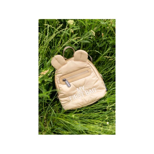CHILDHOME DĚTSKÝ BATOH MY FIRST BAG PUFFERED BEIGE - BATOHY A TAŠKY - PRO DĚTI