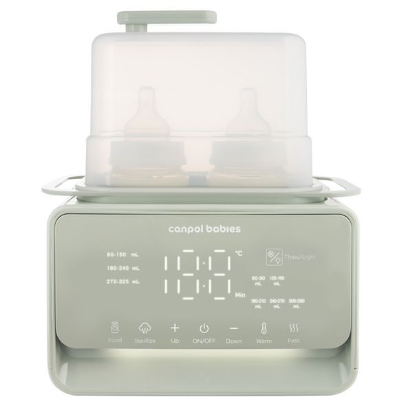 CANPOL BABIES ELEKTRICKÝ DOUBLE OHŘÍVAČ A STERILIZÁTOR KOJENECKÝCH LAHVÍ 7V1 - OHŘÍVAČKY MLÉKA A STRAVY - KRMENÍ