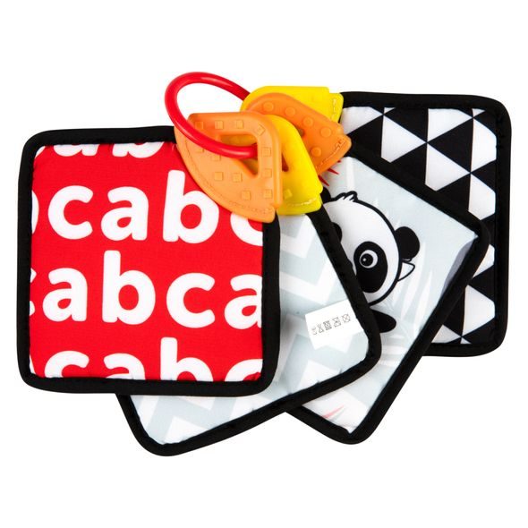 CANPOL BABIES SENZORICKÉ KARTY MĚKKÉ S KOUSÁTKEM BABIESBOO - SENZORICKÉ HRAČKY - PRO DĚTI