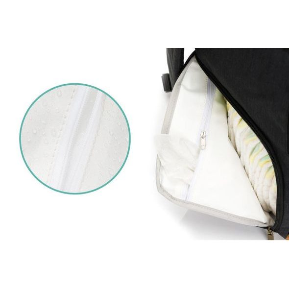 FILLIKID BATOH NA PLENY BERLIN BLACK MELANGE - PŘEBALOVACÍ BATOHY - KOČÁRKY A PŘÍSLUŠENSTVÍ