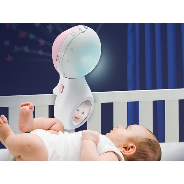 INFANTINO HUDEBNÍ KOLOTOČ S PROJEKCÍ 3V1 DUSTY PINK - KOLOTOČE NA POSTÝLKU - PRO DĚTI