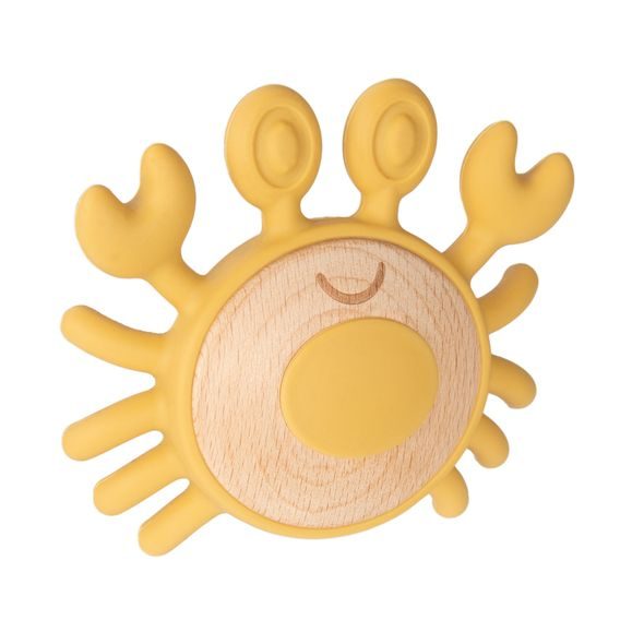 CANPOL BABIES DŘEVĚNO-SILIKONOVÉ KOUSÁTKO KRAB - KOUSÁTKA - PRO DĚTI