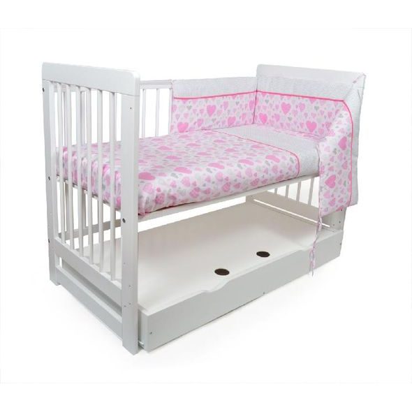 TOMI POVLEČENÍ K2/K3 SRDCE RŮŽOVÁ - POVLEČENÍ DO POSTÝLKY - SPINKÁNÍ