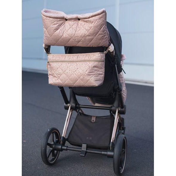 PINKIE ORGANIZÉR SOFT PINK DOTS S PŘEDNÍ KAPSOU-L - ORGANIZÉRY A KOŠÍKY - KOČÁRKY A PŘÍSLUŠENSTVÍ