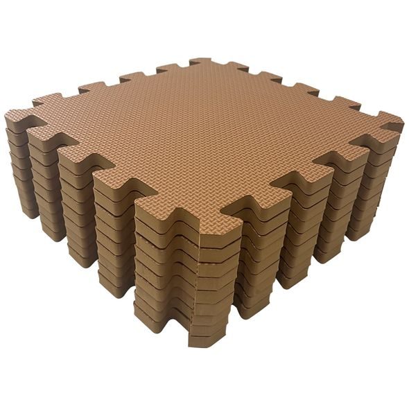 RIALTO BABY HRACÍ PODLOŽKA PUZZLE BROWN 90X90 CM - HRACÍ PODLOŽKY NA ZEM - SPINKÁNÍ