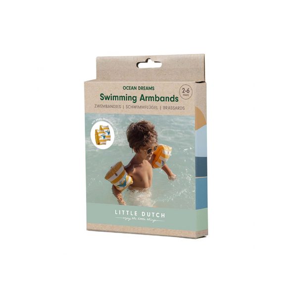 LITTLE DUTCH NAFUKOVACÍ RUKÁVKY OCEAN DREAMS BLUE - PLAVECKÉ POMŮCKY - PRO DĚTI