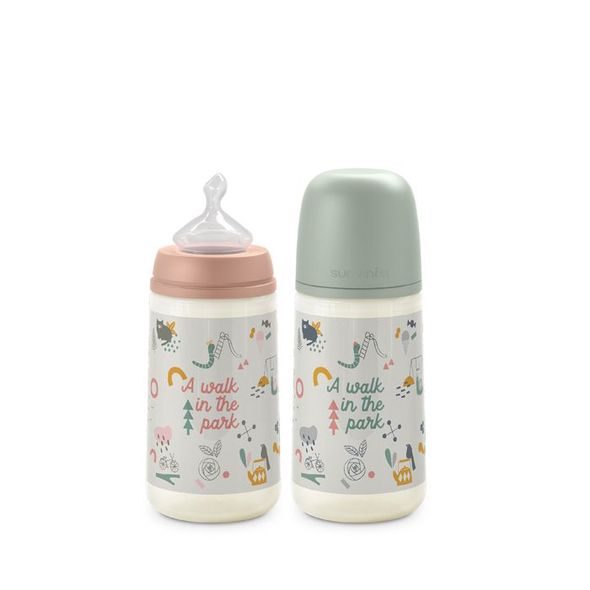 SUAVINEX SUAVINEX | KOJENECKÁ LÁHEV WALK ANATOMICKÁ M SILIKON 270 ML - KOJENECKÉ LAHVE - KRMENÍ