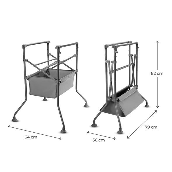 KINDERKRAFT STOLEK PŘEBALOVACÍ S VANIČKOU BUBBLY GREY - PŘEBALOVACÍ PULTY - PŘEBALOVÁNÍ