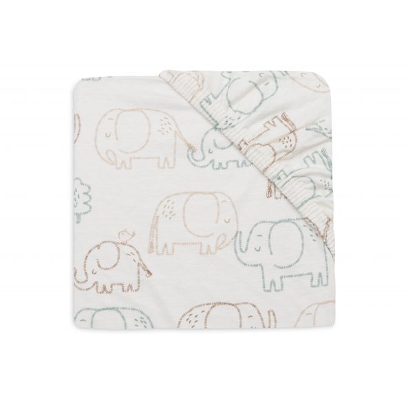 JOLLEIN PROSTĚRADLO NAPÍNACÍ 120X60 CM ELEPHANT TALES - PROSTĚRADLA - SPINKÁNÍ