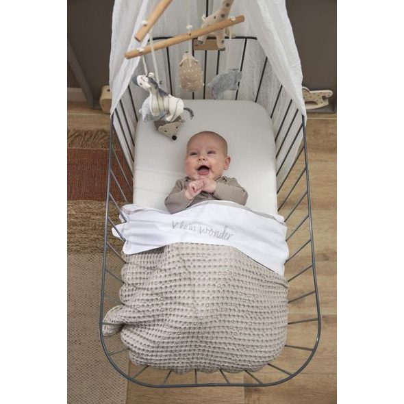 MEYCO DEKA WAFFLE TEDDY FLEECE - GREIGE - DĚTSKÉ DEKY PRO MIMINKA - SPINKÁNÍ